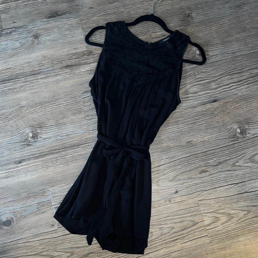 Forever 21 Black Lace Romper. Size Medium.